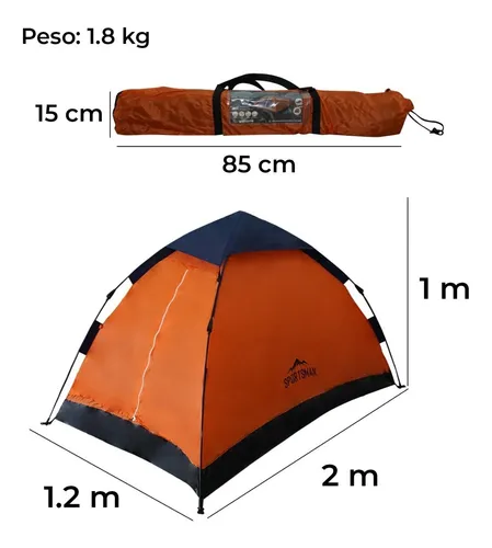 Carpa Sportsman Autoarmable /Automatica 2 Personas - Imagen 3