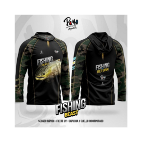 Remera camiseta Payo con filtro uv con capucha