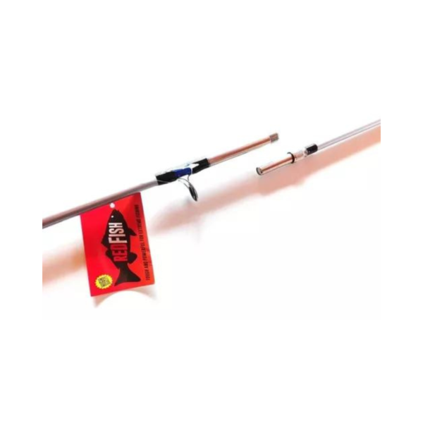 CAÑA BAIT PESCA ROSARIO SEÑUELO ROJO