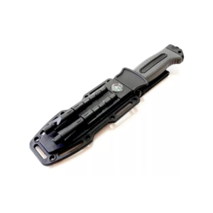 CUCHILLO TÁCTICO CON PEDERNAL Y BRÚJULA