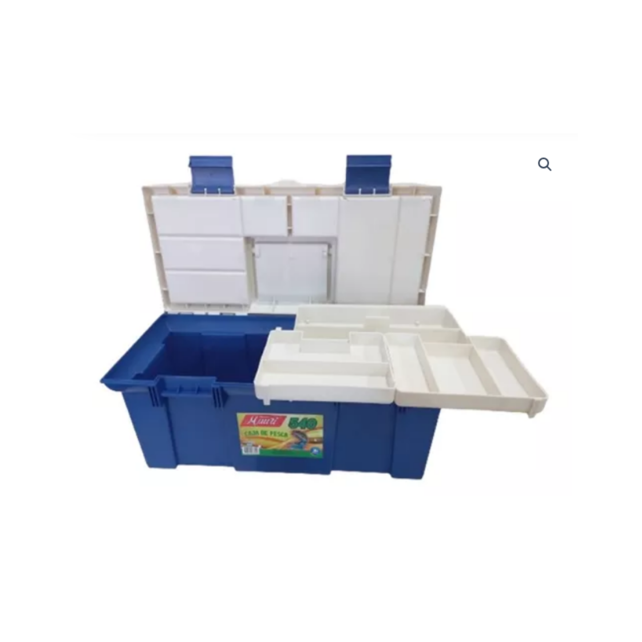Caja Pesca Mauri 540.3 Bandejas.Tapa c/divisiones