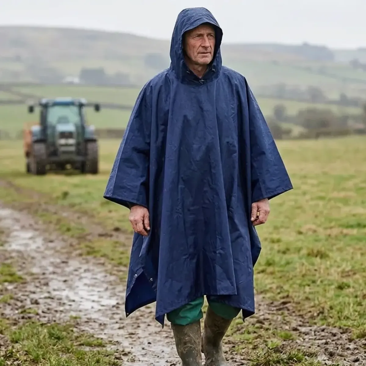 impermeable poncho largo