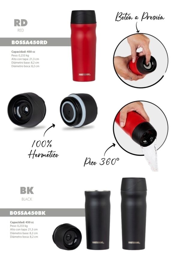 Vaso térmico Waterdog 450 ml - Imagen 2