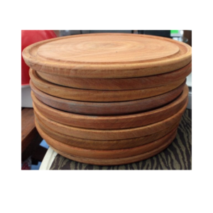 ALGARROBO 22CM REDONDO PLAYO