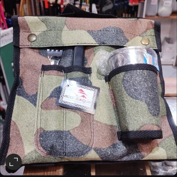 Set de asado con estuche camuflado - Imagen 2