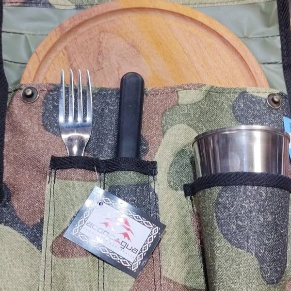 Set de asado con estuche camuflado - Imagen 3