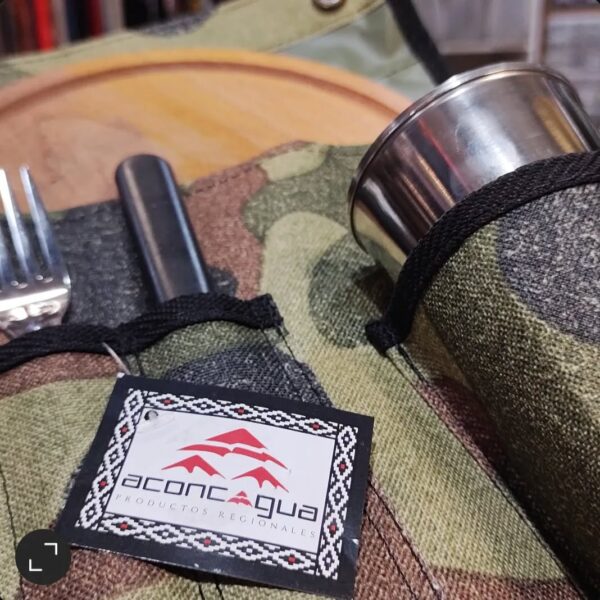 Set de asado con estuche camuflado - Imagen 4
