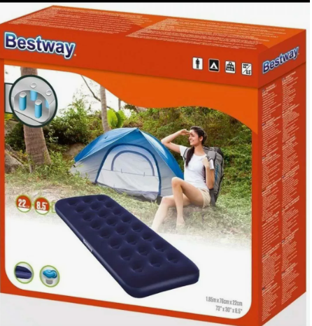 Colchón Inflable 1 Plaza Camping Bestway 67000