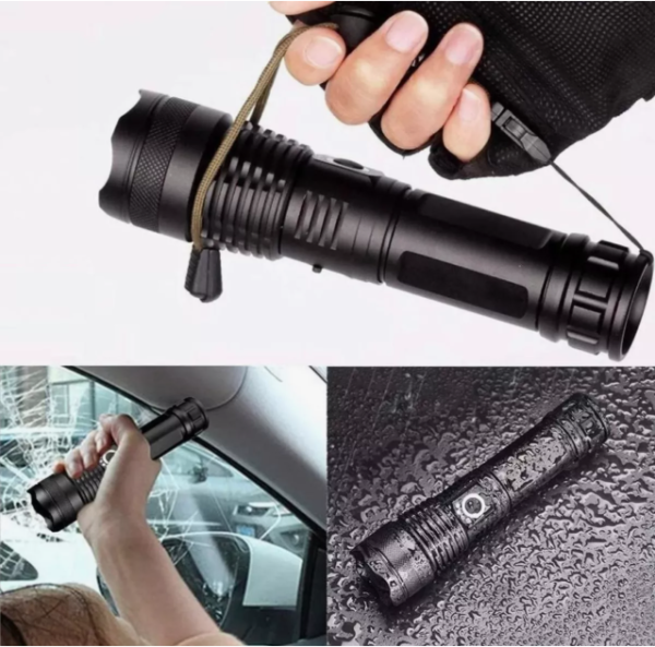 Linterna Táctica Led P50 Recargable USB Zoom - Imagen 5