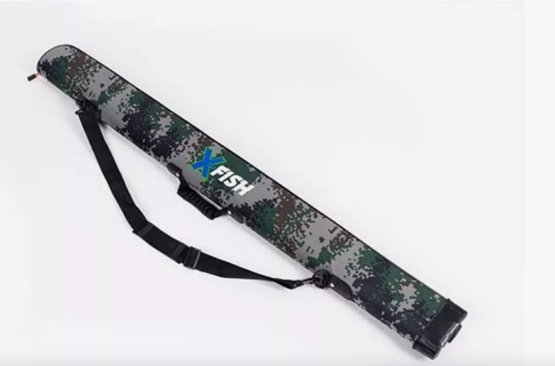 Funda semirrígida 1.20 mts. camuflada caña de pescar