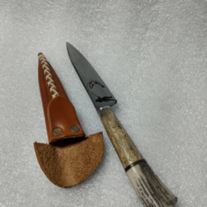 Cuchillo campero  artesanal acero negro