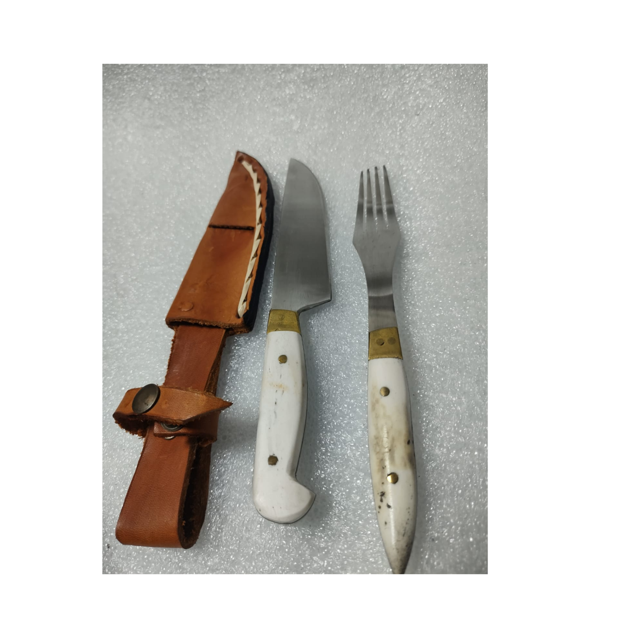 Juego Cuchillo/ tenedor artesanal