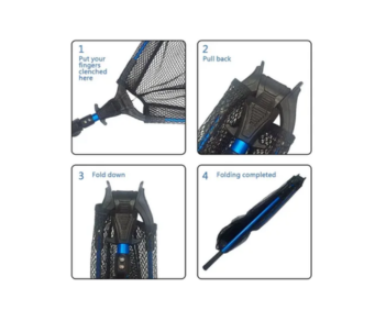 Copo de pesca Morgul Plegable Extensible Aluminio 2.40mt - Imagen 4