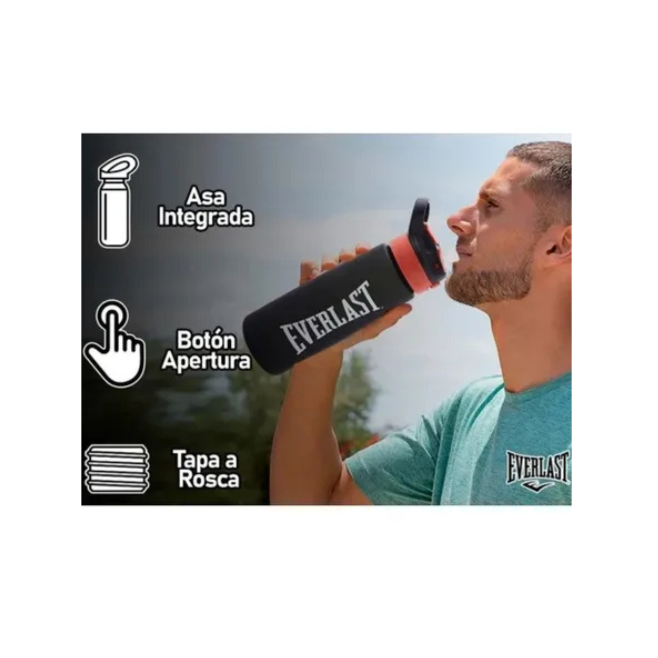 Botella Everlast Pico Retráctil PVC 800 ml - Imagen 3