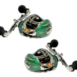 Freno Centrífugo de alto rendimiento -Cuerpo de grafito -Carretel de aluminio alivianado -6+1 Rulemanes