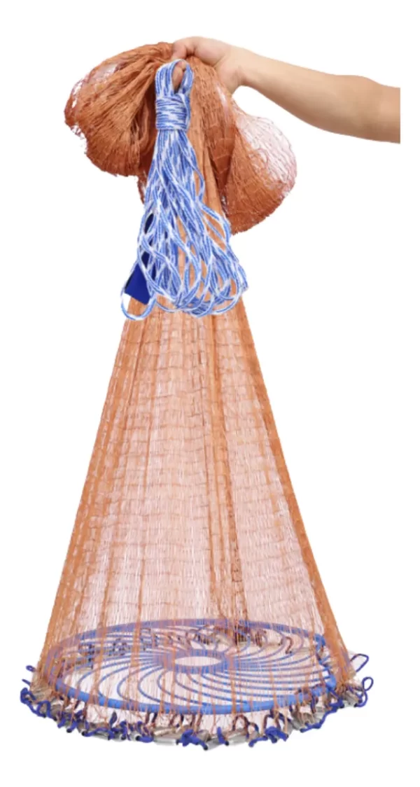 Tarraya Red Atarraya Red de Pesca Disco 1,20 mts - Señuelo Rojo