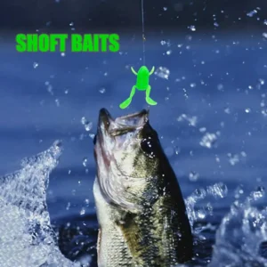 Señuelo de silicona pack x 3 rana