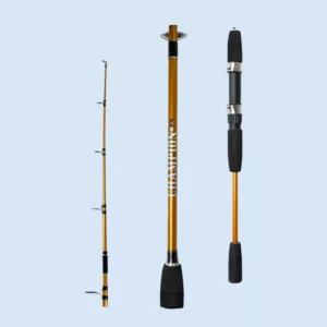 fibra de vidrio maciza 2 tramos 5 pasahilos + puntera