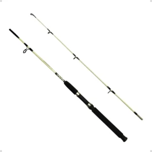 Acción: Media Largo total: 1.8 m La barra de la caña esta fabricada de fibra de vidrio maciza. Cantidad de guías: 4 + puntera  Las guías son de óxido de aluminio. Cantidad de tramos desmontables: 2.