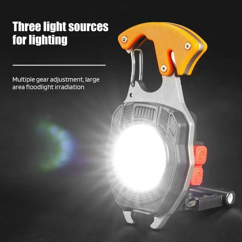 Linterna Led Multifunción Recargable Iman Destapador Gancho - Imagen 6