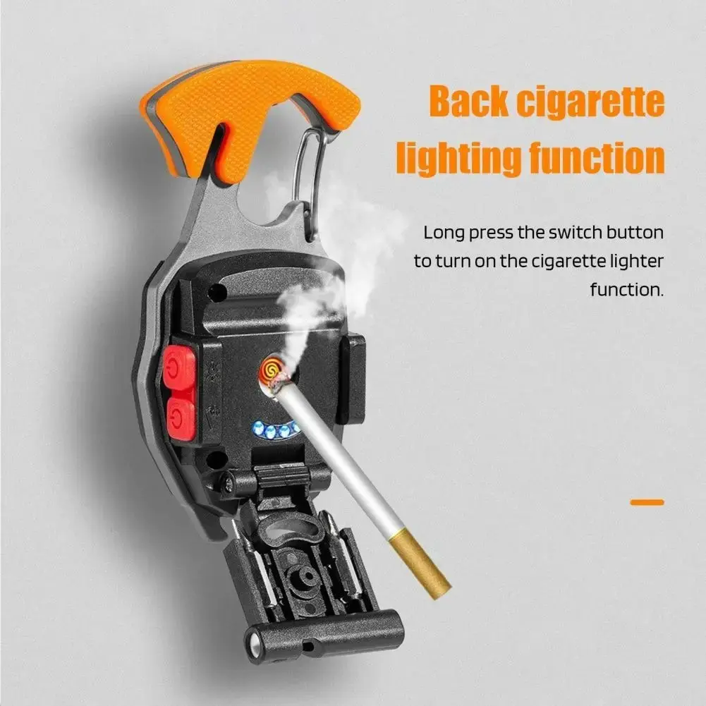 Linterna Led Multifunción Recargable Iman Destapador Gancho - Imagen 8