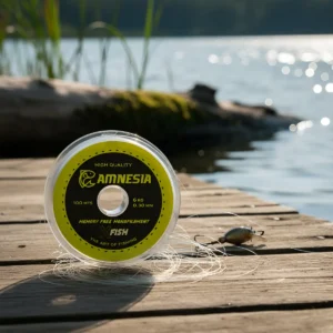 Tanza Nylon Amnesia x-fish baja Memoria Baja memoria. Marca: X-Fish Es un tipo de monofilamento diseñado para no retener la forma del carrete una vez que se lanza al agua. Esto evita que el nylon se "enrule" o forme espirales, lo que mejora la distancia del lance y reduce los enredos.