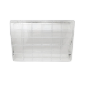 CAJA ACRILICA -CON 25 DIVISIONES