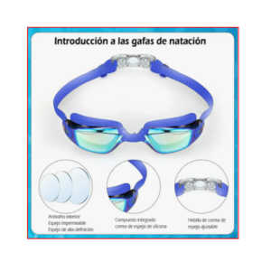 gafas de natación + tapones para los oídos + clip para la nariz