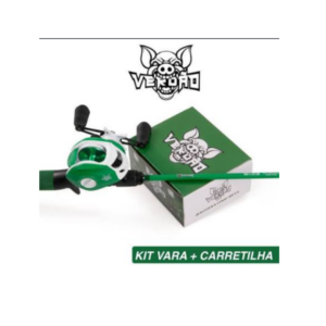 caña 1.45mts fibra de vidrio maciza reel 3 rulemanes