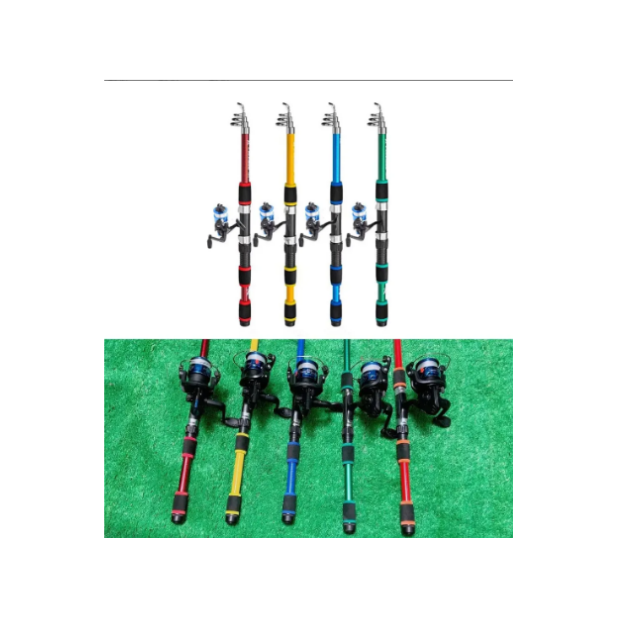 Combo de Pesca Mystix 1.80mts. Caña Telescópica + Reel - Imagen 2