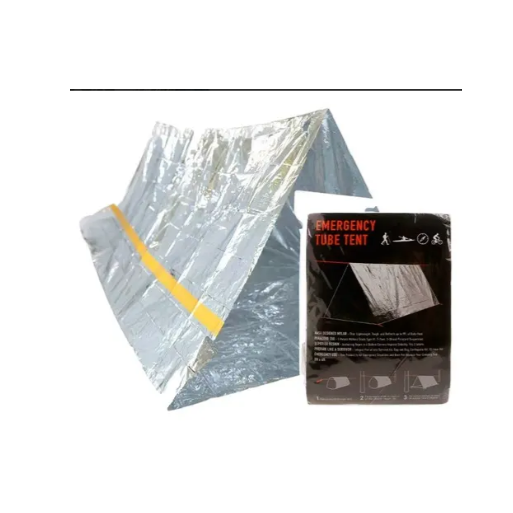 Aluminizado .- Impermeable .- Refleja el calor del cuerpo en un 90 %