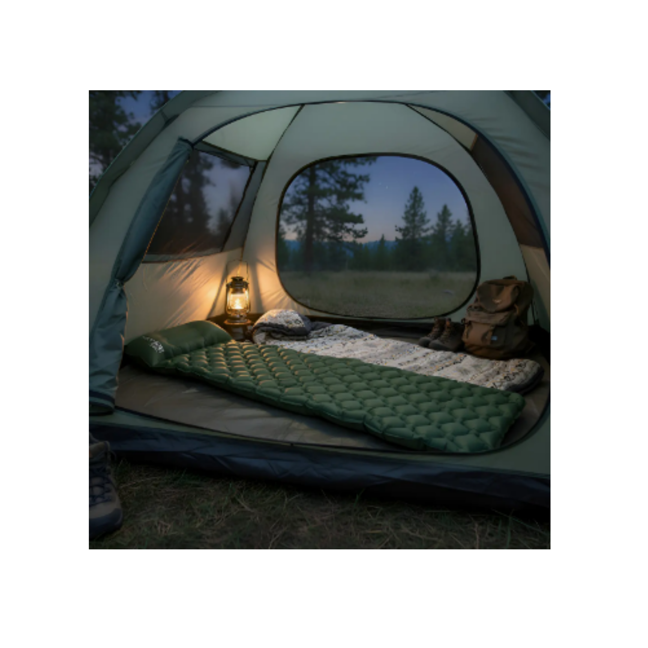 Colchoneta Inflable Ultraliviana Con Almohada - Imagen 3