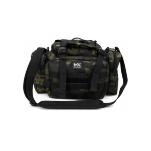 Medida: 36 x 20 x 15 cm. • Material: Cordura. • Compacto y resistente.